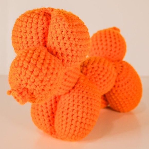 Created By Laura Other - Amigurumi Crochet Balloon Dog Plushie Orange